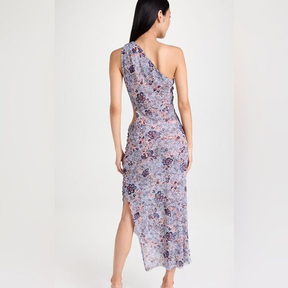 NWT MISA women's size small Aries Midi dress with side cutout and slit - Picture 3 of 13